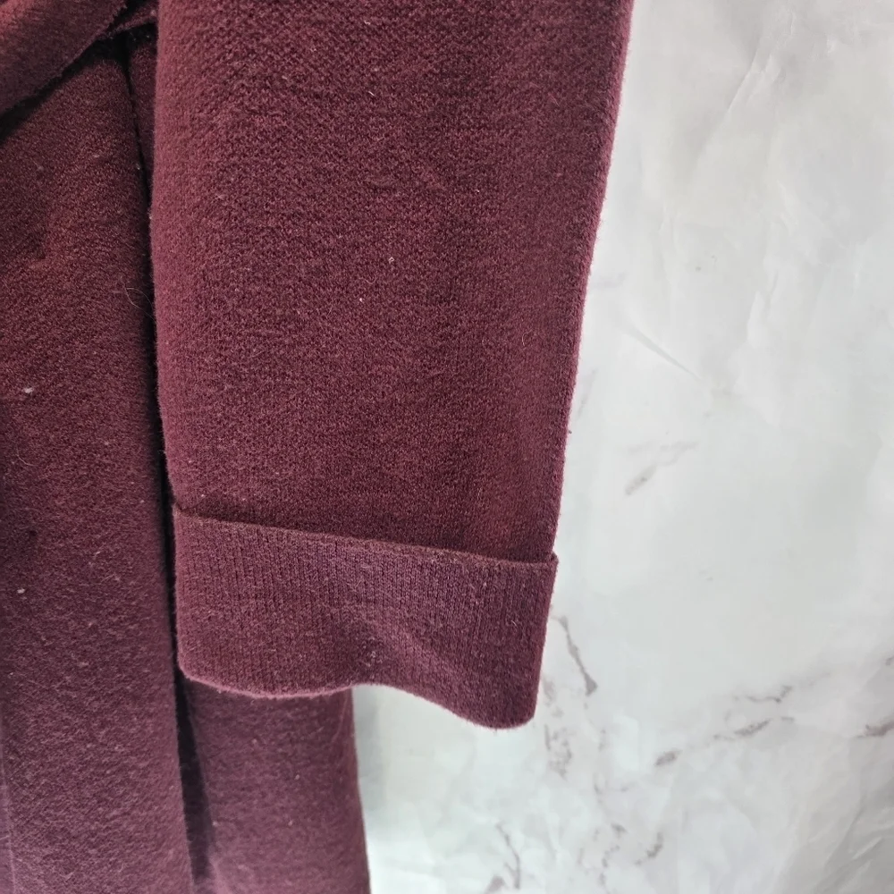 Anthropologie Robe Womens XL Red Moth Wool Blend Housecoat Bath Mayella